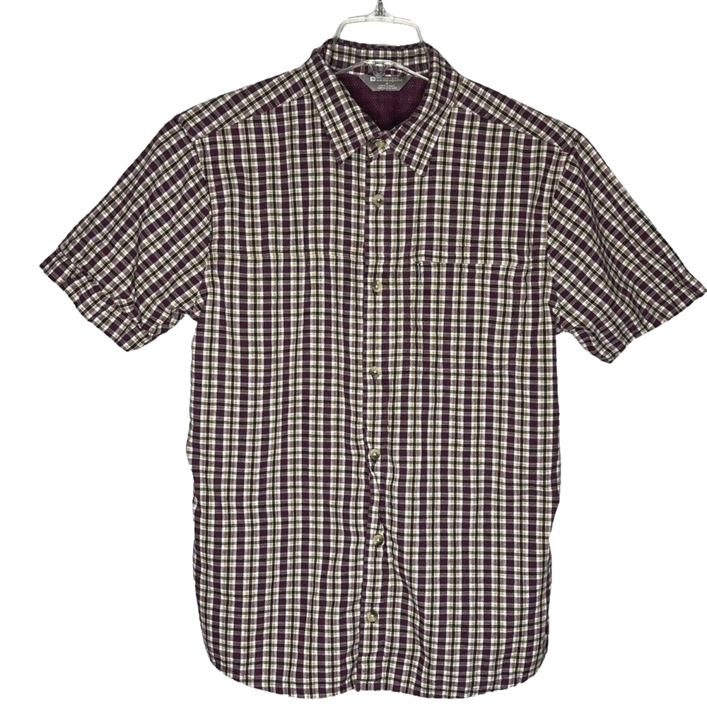 Mountain Warehouse Shirt Mens Medium Red White Plaid‎ Casual Gorpcore Heritage